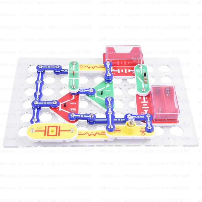

Free Shipping Electronic Building Blocks Snap Circuits Projects Educational Science Kit Toy 668 Experiments