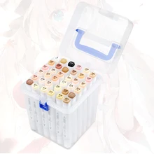 36 цветов кожи с двойной головкой художественный маркер спирт фломастер на масляной основе аниме Студенческая Живопись Дизайн кисть Ручка костюм художественные принадлежности