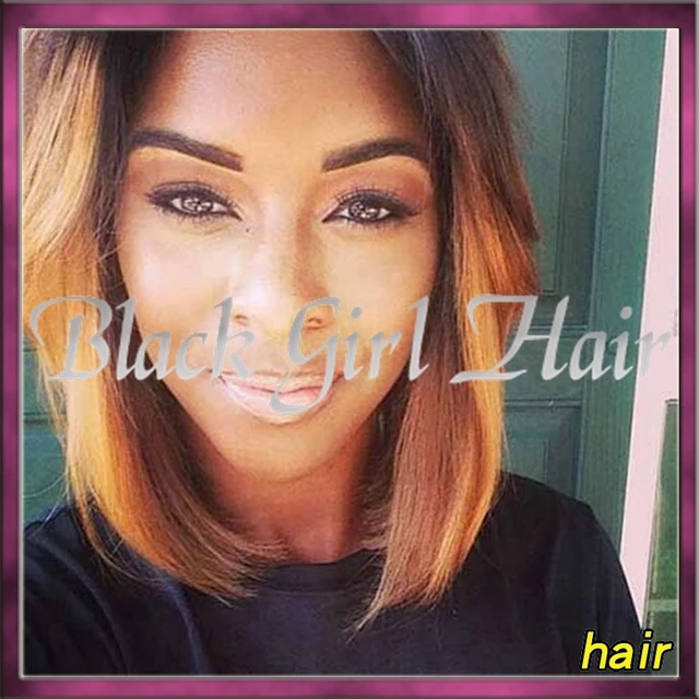 2017 New Ombre Short Wig Brazillian Straight Hair Side Part 2017 New Ombre Short Wig Brazillian Straight Hair Side Part Weave For Fashion Young