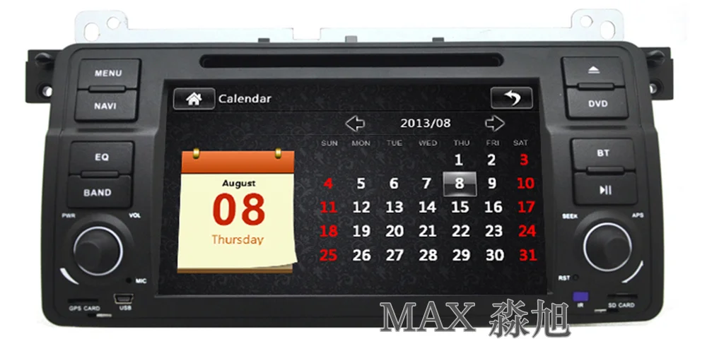Top MAX Car Radio GPS Navigation System For BMW E46 M3 Bluetooth Call/Music Free Maps Steering Wheel Control 11