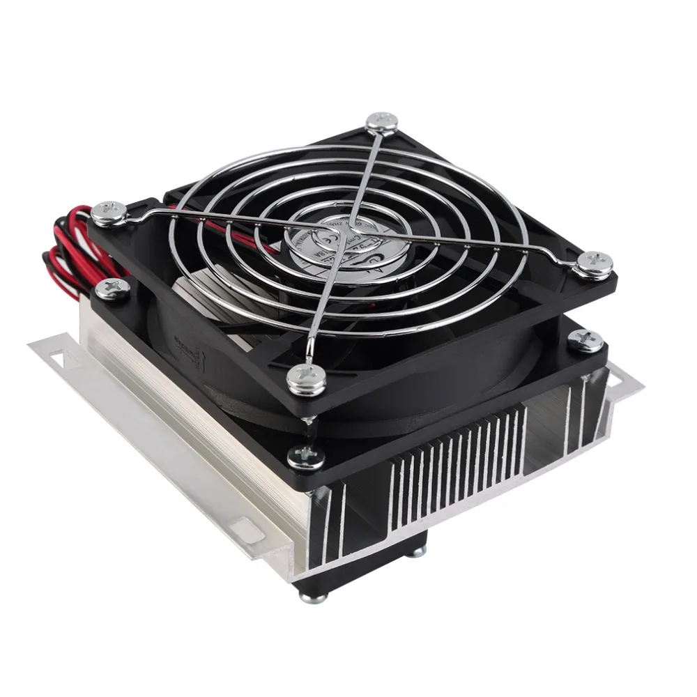 

1PC 60W Thermoelectric Peltier Cooler Refrigeration Semiconductor Cooling System Kit Cooler Fan Finished Set Computer Components