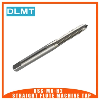 

5pc M6 Straight Flute Machine Tap HSS 6542 H2 M6x1 Thread Tap Screw Bit High Speed Steel Threading Drill Bit Cutter Tool