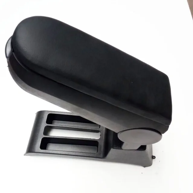 Armrest For Volkswagen VW POLO 9N MK6 2002 2009 Black PU Leather Center