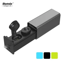 Bluenin True Беспроводной наушники спорта Bluetooth V4.2 вкладыши лучший в ухо Беспроводные наушники с зарядный чехол для huawei p9 lite