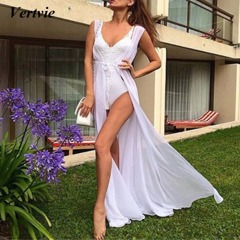 

2019 bikini Beach Cover Up summer women Swimwear tunic Cardigan Bathing Suit Swimsuit Cover Up Sexy See-through Beach Dress