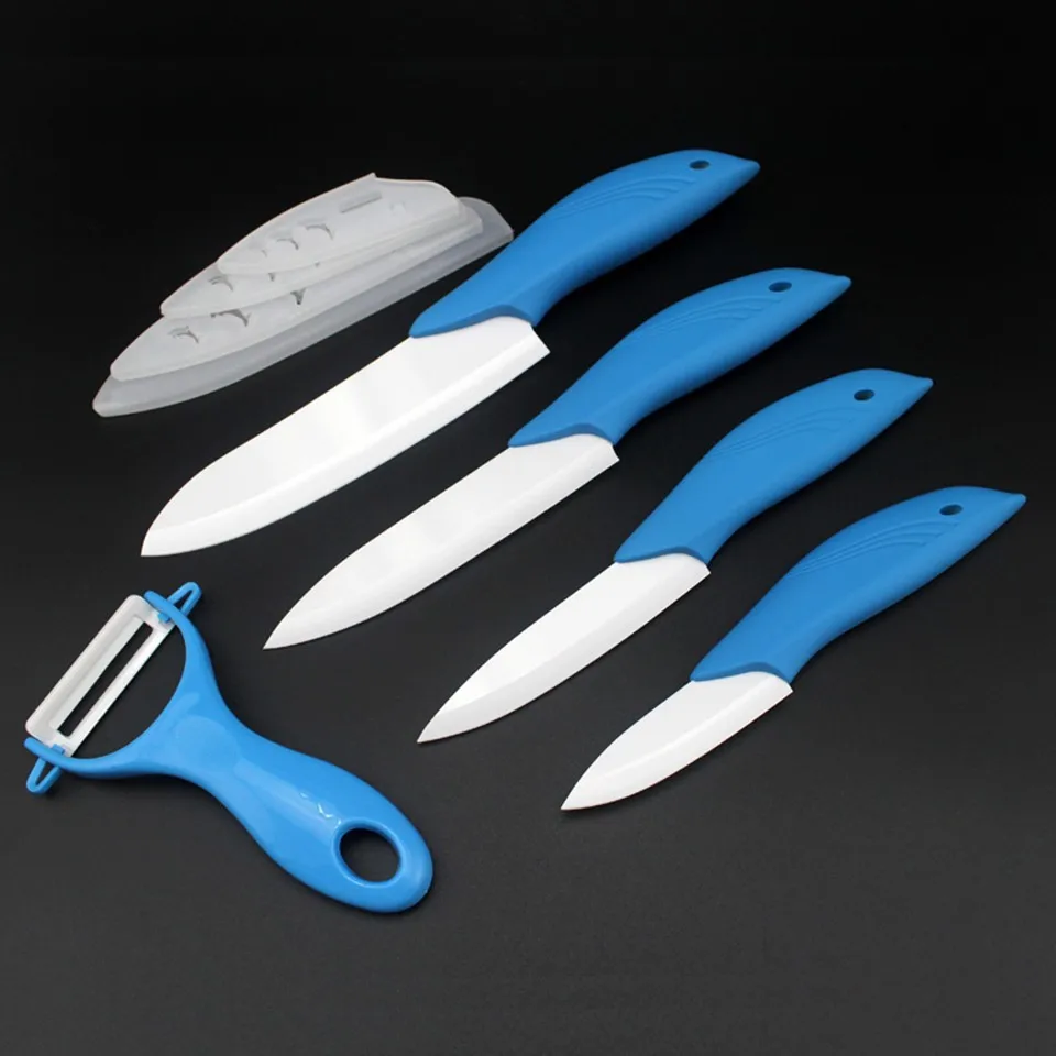 Высококачественные кухонные ножи с острым лезвием, керамический нож s, набор аксессуаров " для очистки овощей 4", универсальный нож " для нарезки 6", нож шеф-повара с овощечисткой