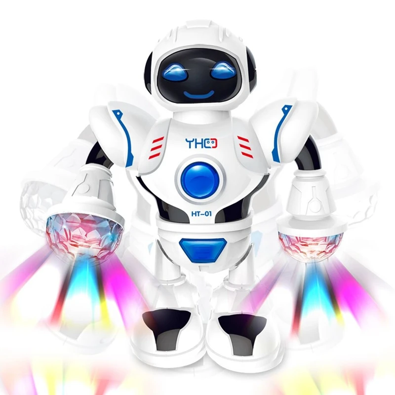 Умный мини-робот, Веселый робот, танцующий робот, игрушка, светодиодный светильник, музыкальный танцевальный робот Hyun