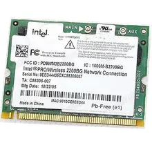 Карта беспроводного адаптера для Pro беспроводной G wifi 2200BG 2200 MINI PCI 802,11g карта для intel