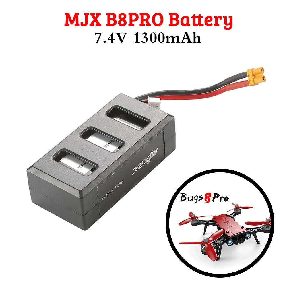 MJX B8PRO RC Quadcopter High Capacity 7.4V 1300mAh Battery for B8 PRO