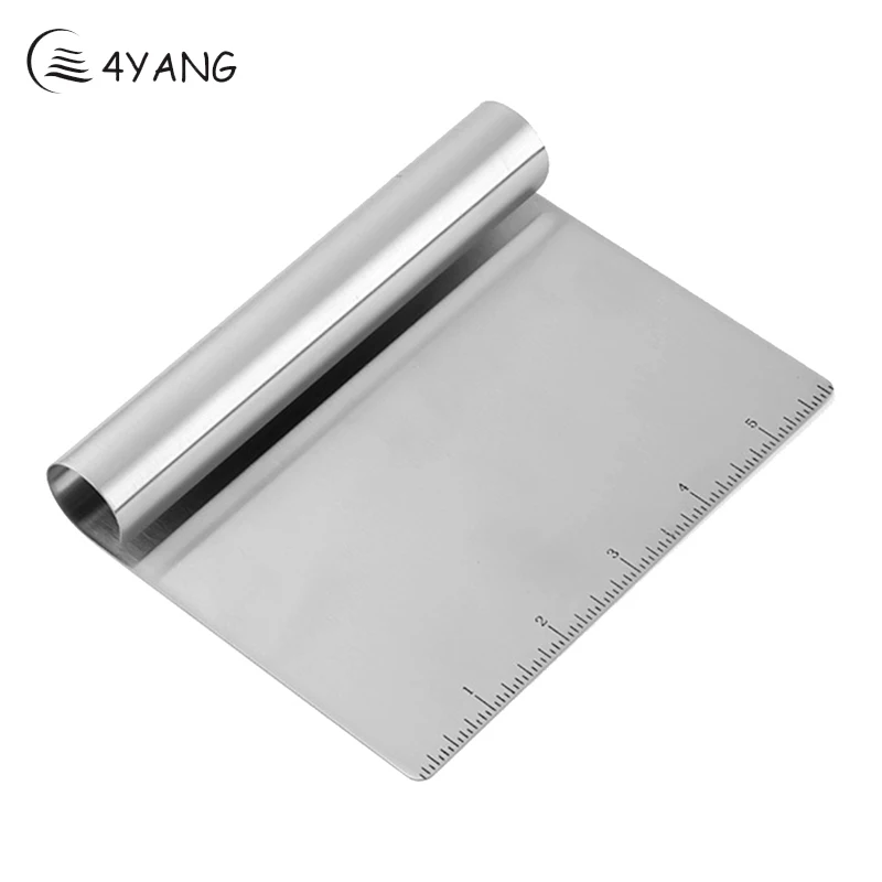 

TTLIFE Dough Scraper Cutter Baking Pastry Spatulas Fondant Kitchen Tools Accessories Baking Tools For Cakes Stainless Steel