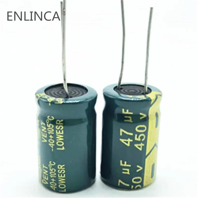 

2pcs/lot 450v 47UF high frequency low impedance 450v47UF aluminum electrolytic capacitor size 16*25