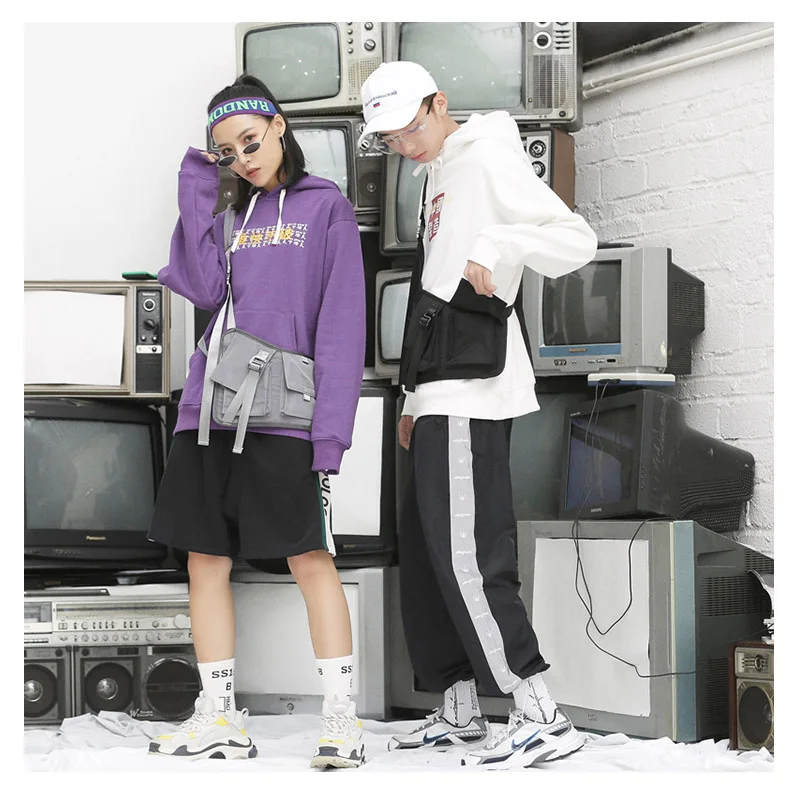 

2019 Fashion Men Women waist bag Function Tactical Shoulder Bag Multi-pocket Hip Hop Chest bag Streetwear Rig Bum Bag c123