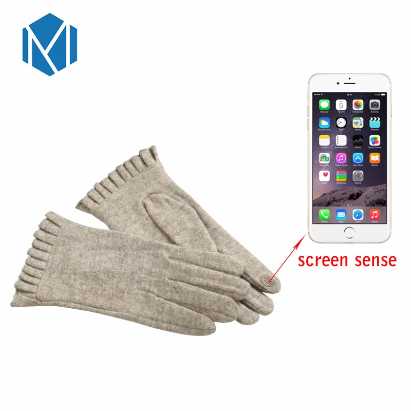 

Miya Mona Fashion Warm Winter Cashmere Full Finger Gloves Girls Women Mittens Girl Stretch Solid Thicken Gloves Guantes