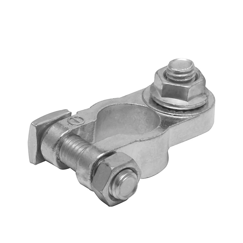 

Drop ShiP 2Pcs Positive & Negative Cargo Type Zinc Coat Battery Terminals Clamp Connectors