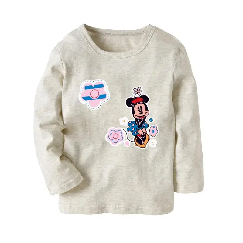 Roupas infantis menino/комплекты для девочек коллекция года, весенне-летняя детская одежда с Минни, пуловер футболка+ юбка, комплект из 2 предметов