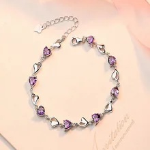 S925 стерлингового серебра браслет женский корейский вариант пары Простой личности Sen ювелирные изделия