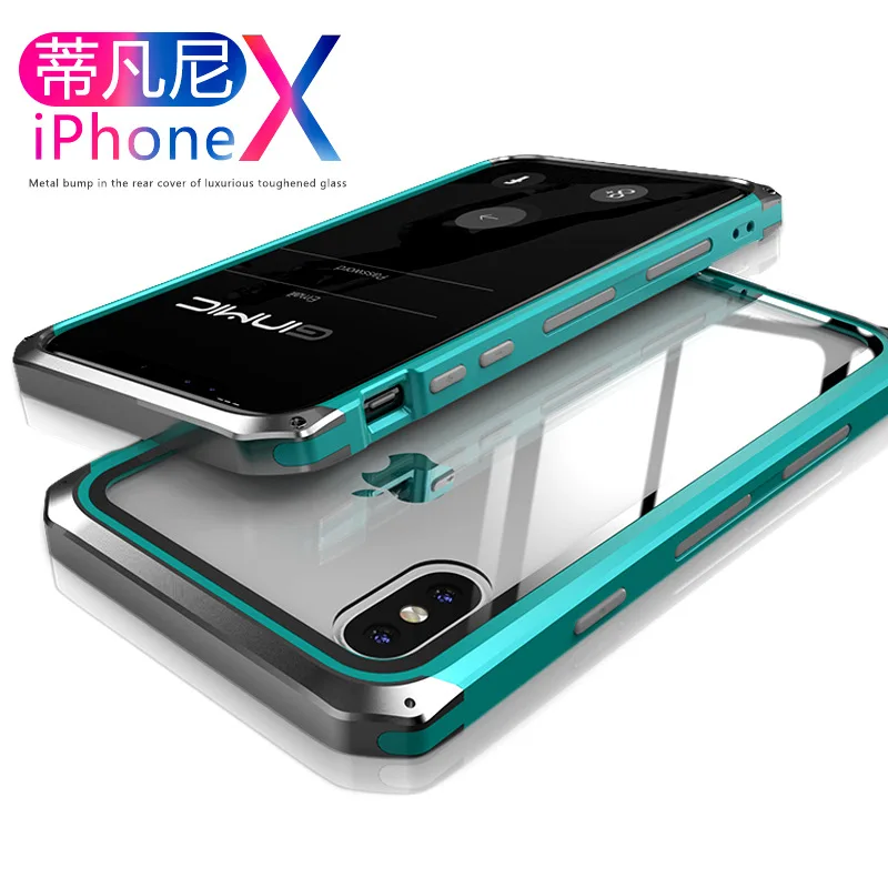 9 Новинка для iPhone/Xs металлический чехол для телефона с закаленным стеклом iphoneXR чехол для телефона индивидуальная капля - Цвет: 9