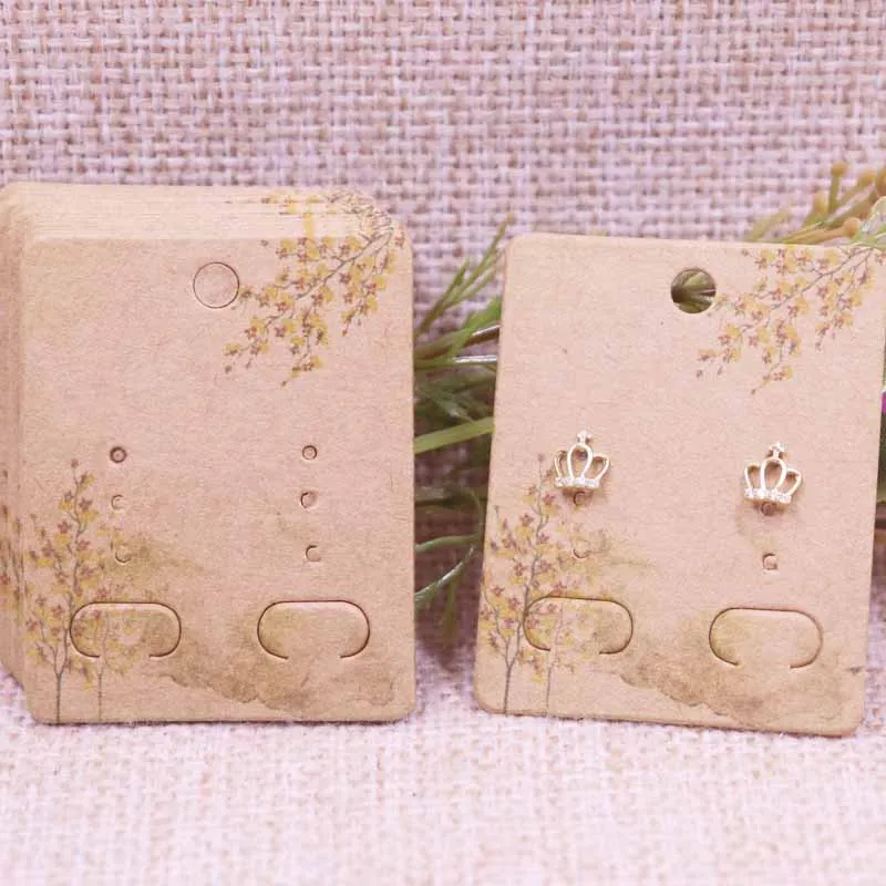100 шт Новые diy Ювелирные изделия дисплей карты серьги 4x5 см подвешенная бирка DIY