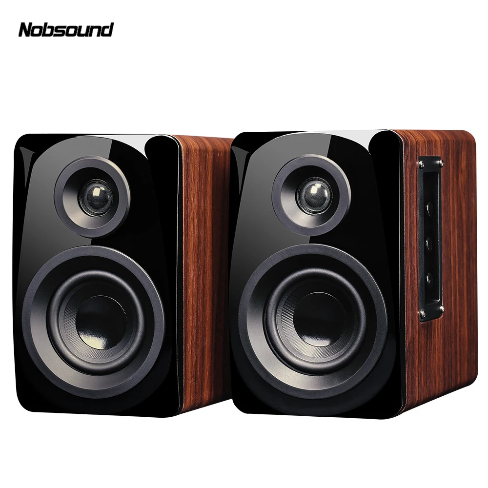 

Nobsound M100 Wood Active HiFi Boxes 2.0 wired Portable combination speaker Column computer speaker 60W Laptop speakers PC