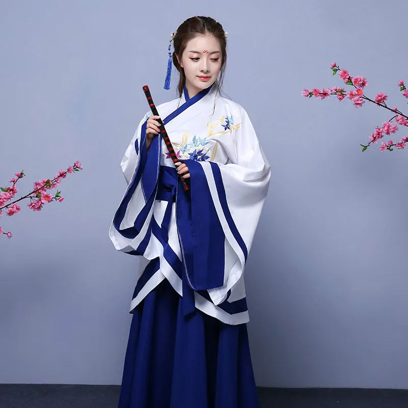 Древний китайский костюм hanfu костюм для женщин Классическая династии Тан принцессы танцевальная одежда традиционный Восточный