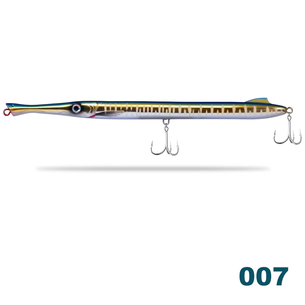 Hunthouse приманка barracuda приманка 190 мм 32 г Длинные литые карандашные наклейки для рыбалки leerfish и bluefish topwater приманки - Цвет: 007 (225mm 27g)