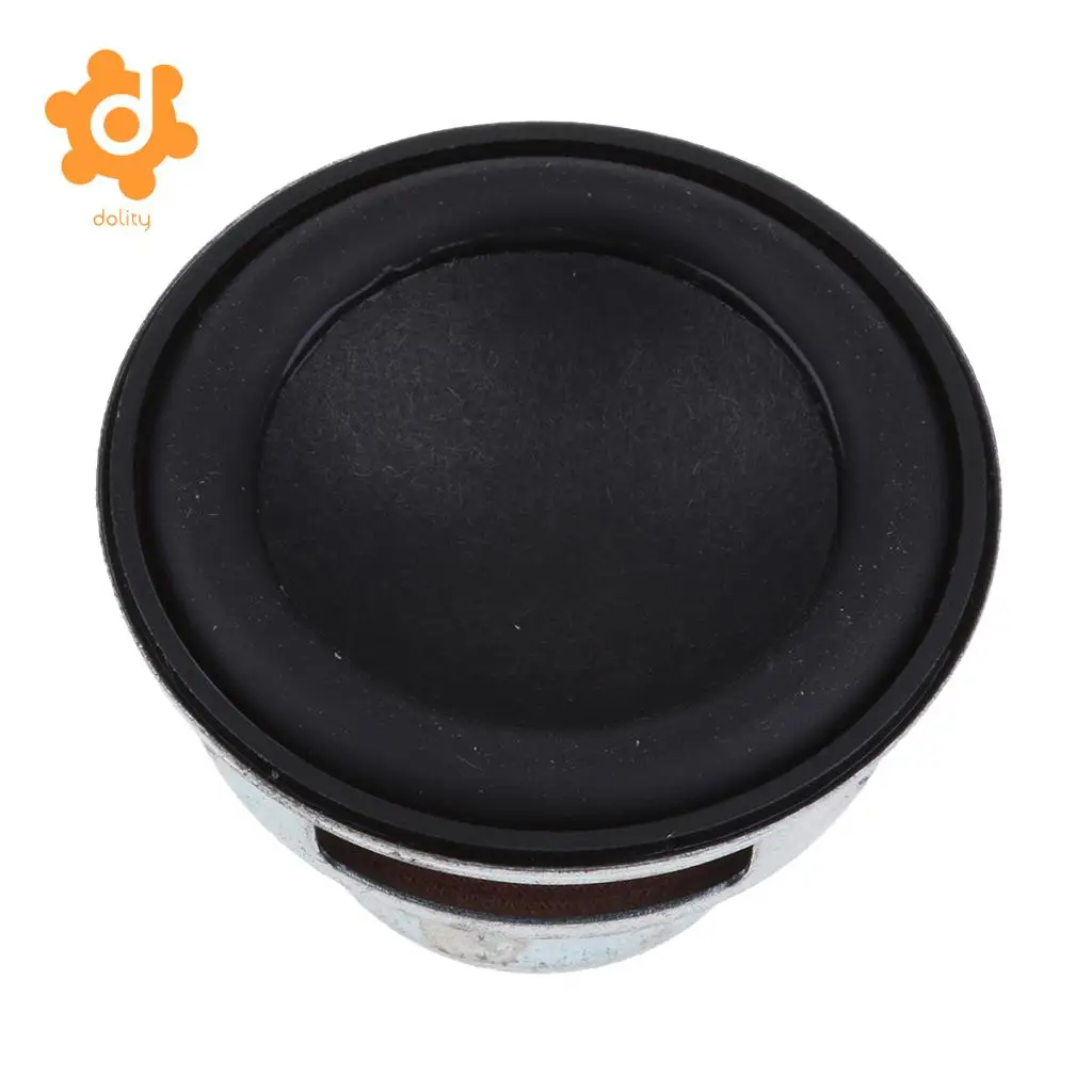 dolity 45mm 4Ohm 8W Full Range Audio Speaker Round Loudspeaker 18 Coil Rubber Edge
