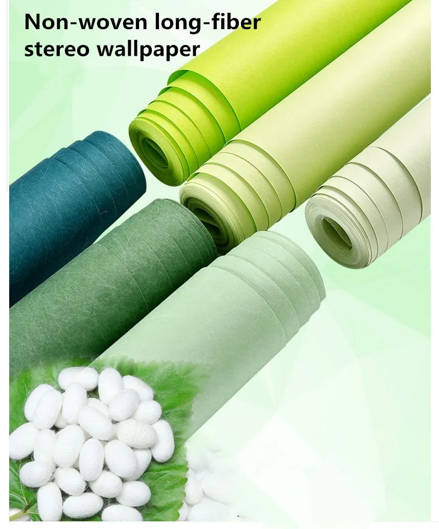 Beibehang нетканые ткани длинные волокна стерео обои ретро зеленый магазин одежды Чистый Пигмент цвет полный магазин обои behang