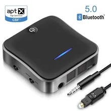 5,0 Bluetooth передатчик приемник 2 в 1 Цифровой оптический Toslink/RCA и 3,5 мм аудио адаптер/aptX HD 2 соединения