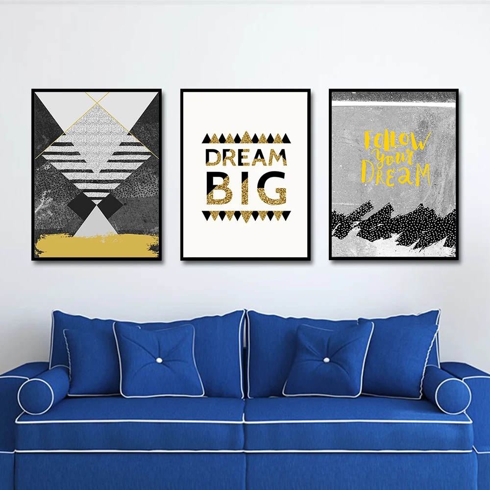 

Abstract Style Big dream Trigonometric geometry Art Canvas Poster and Print Canvas Painting Decorative Wall Decor OP0048