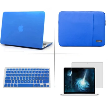 

4 IN 1 New Hard case+keyboard cover+sleeve bag For Apple macbook Air 11 13.3 Pro Retina Touch bar 11 12 13 15 inch laptop bag