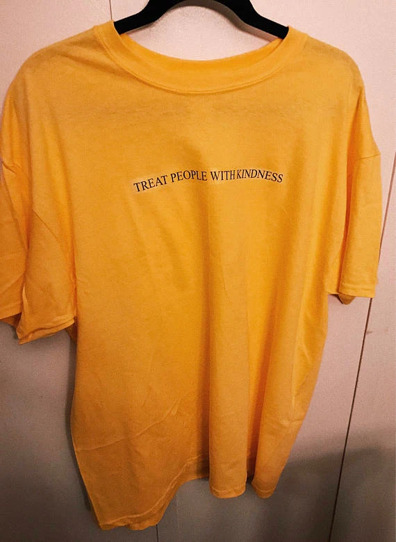 Женская футболка с надписью Treat people with kindness забавная рисунком tumblr летняя стильная
