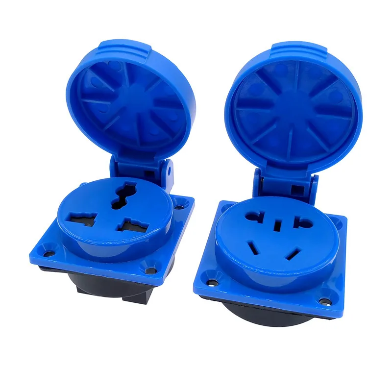 

SCHUKO Waterproof Socket industrial connector copper contact EU socket