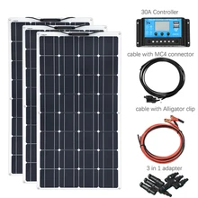 BOGUANG 3pcs 100 W solar panel 300 w DIY kit cell power energy system solar panels 300 watt Modules with 30A Controller Connect BOGUANG 3pcs 100 W solar panel 300 w DIY kit cell power energy system solar panels 300 watt Modules with 30A Controller Connect
