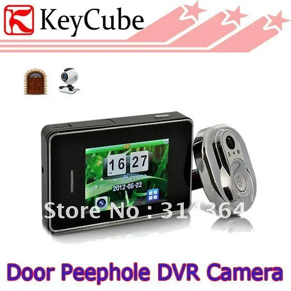 

DVR Door Peephole Camera System 170 Degree View, 2.8 Inch Display ,Wired Video Camera door bell Free Shipping