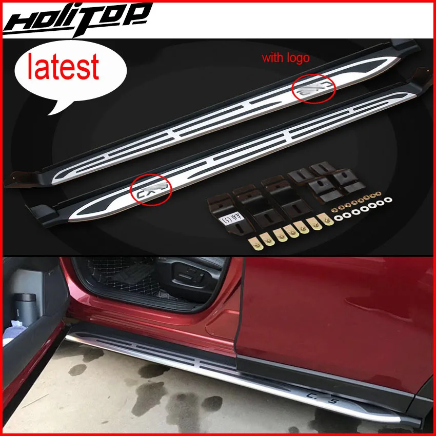 

New arrival running board foot steps side step nerf bars for Mazda CX-5 2017 2018+, reliable quality,free shipping to Asia