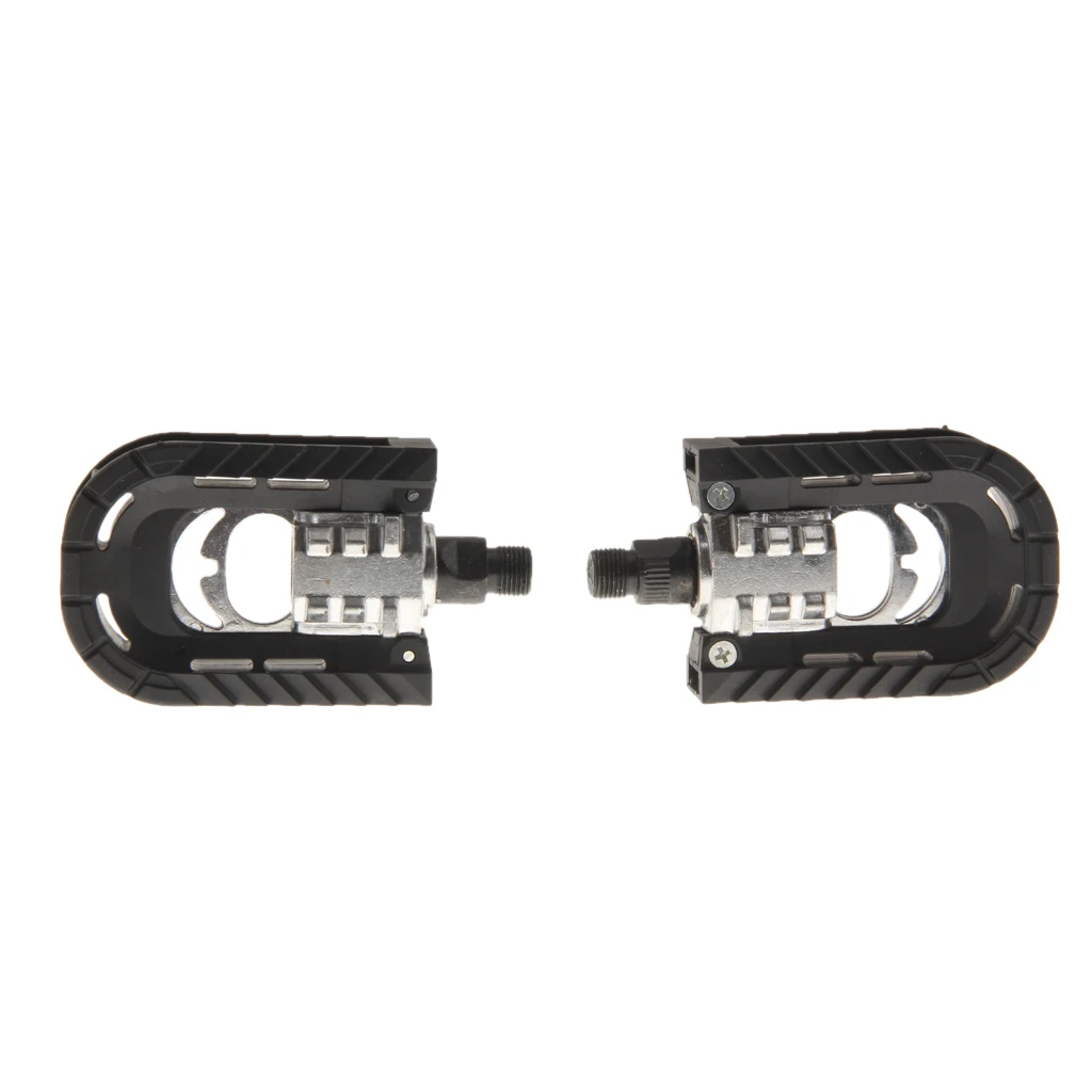 1 Pair Bicycle Bike Foldable Folding Two Sides Aluminum Alloy Bearing Pedals