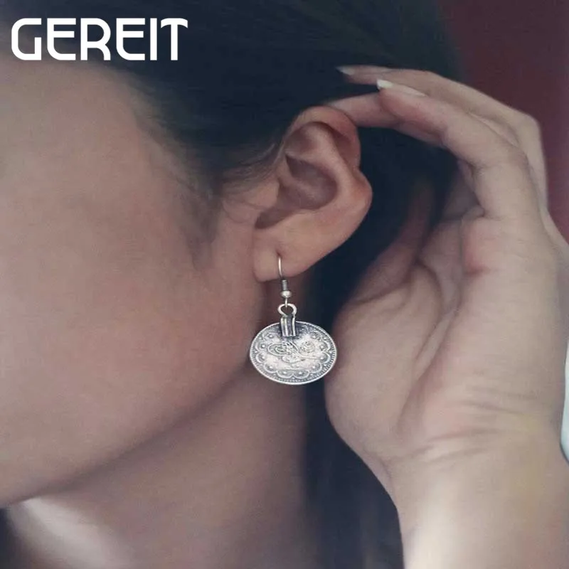 GEREIT Винтажные Ювелирные изделия женские Модные металлические геометрические