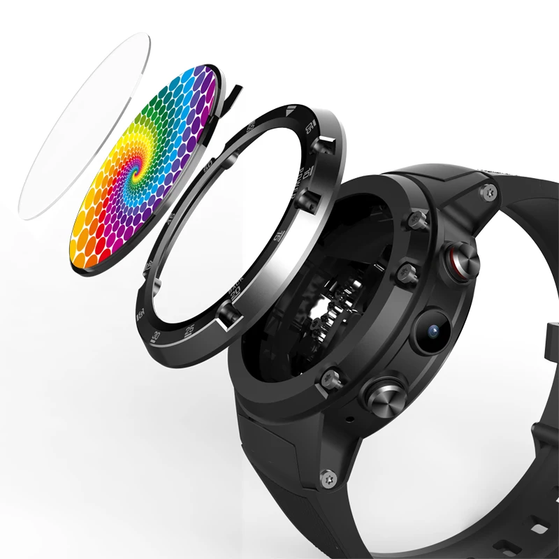 4G Lte Global Bands SmartWatch GPS android7.1.1 watch Quad Core Music business Smart Assistant Smart Watch pk Zeblaze THOR 4 pro