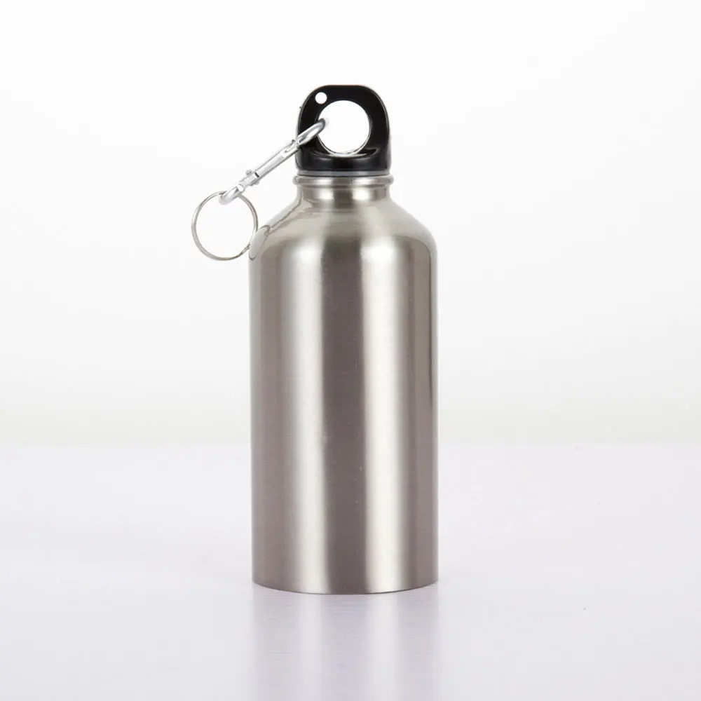 500ML Silver Water Flask Stainless Steel Double Wall Vacuum Insulated Bottle Sportin Water