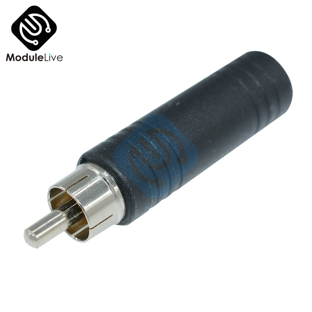 

RCA Male Plug to 1/4 6.35mm Female Jack Audio Adapter Connector For PC Stereo For MP3 Players