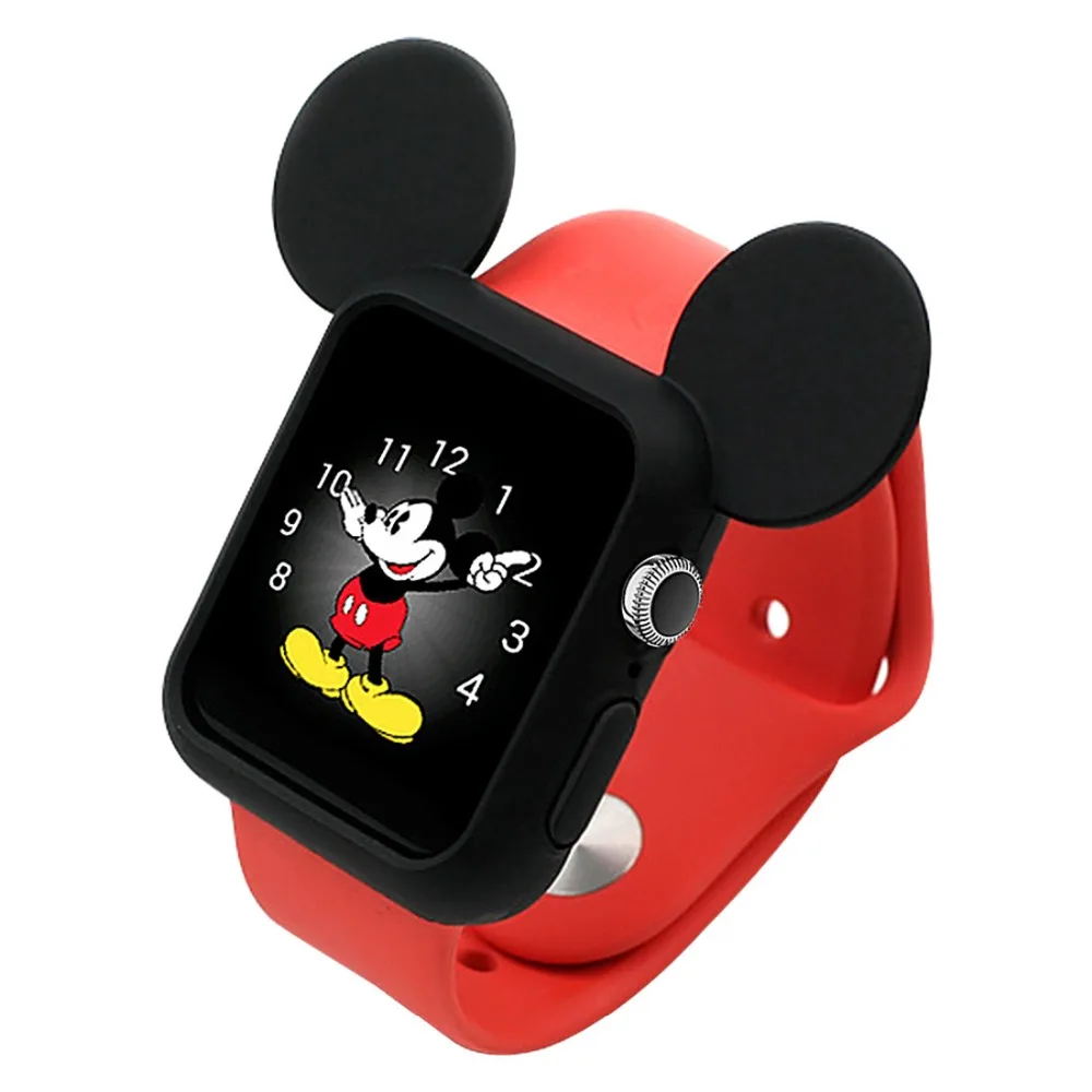 

protective shell for Apple watch case 44mm 42mm 40mm 38mm Cute cartoon cover correa iwatch series 4 3 2 1 for Apple watch band