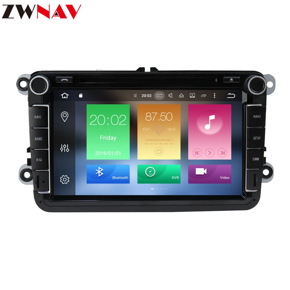 Cheap 2 Din Car Multimedia Player Android 9.1 Auto Radio For Skoda/Seat/Volkswagen/VW/Passat b7/POLO/GOLF 5 6 DVD GPS audio recorder 3