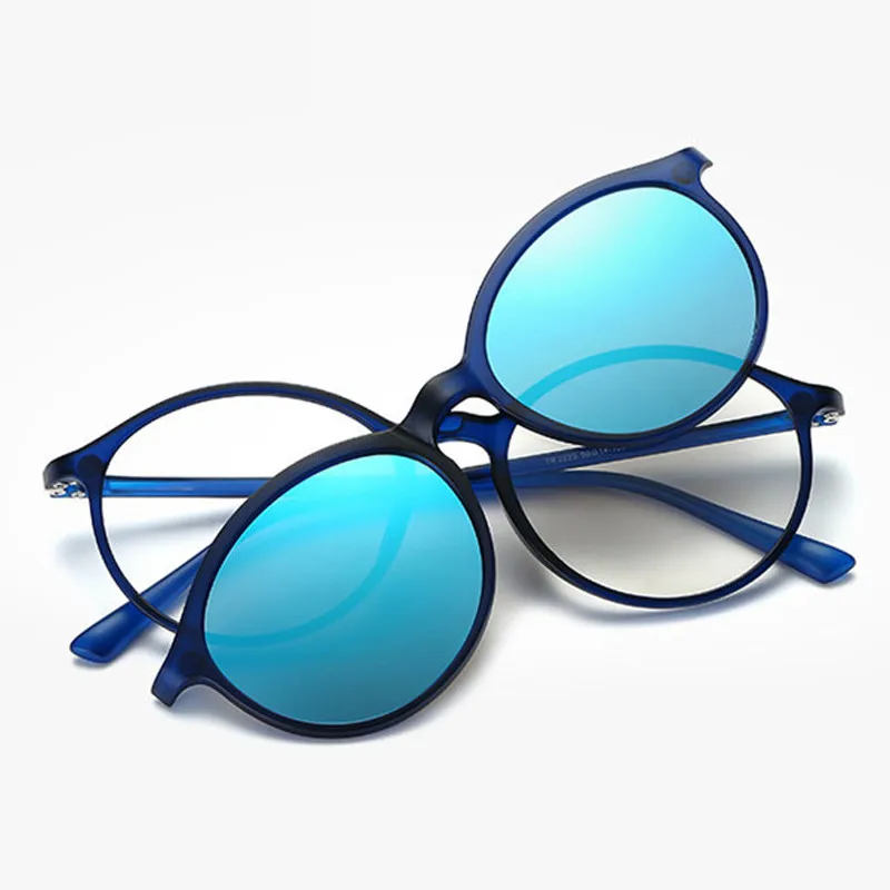 

Polarized TR90 Mirror Magnetic Clip On Sunglasses Women Men Brand Designer UV400 Sun Glasses Shades oculos de sol feminino
