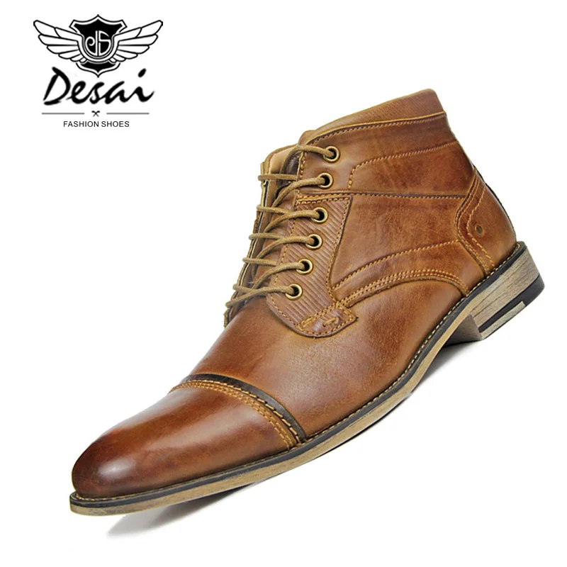 business casual men with boots