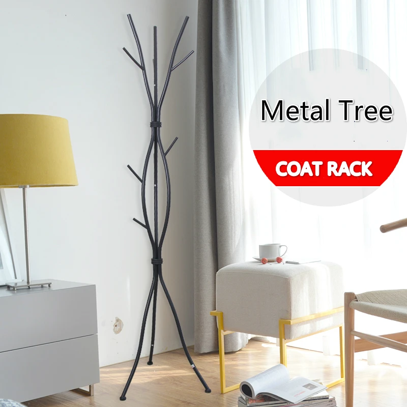 Color Black Yyhsnd Coat Rack Wrought Iron Floor Simple