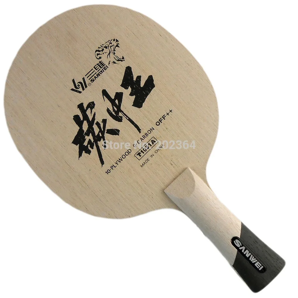 Sanwei T1091A KÖNIG VON CARBON (10 sperrholz + 9 weiche carbon) Tischtennis Klinge für PingPong Schläger