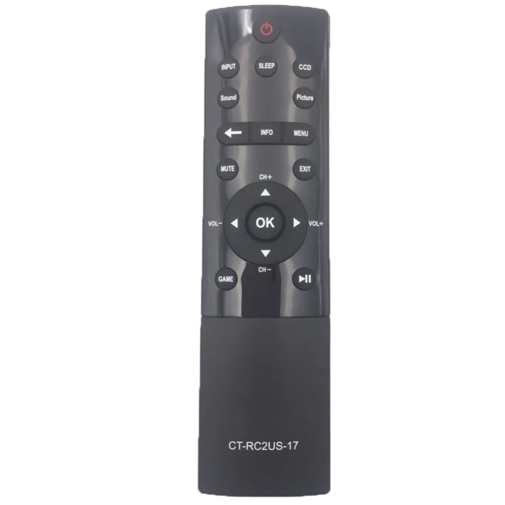 

CT-RC2US-17 Remote Control for TOSHIBA LED ChromecastTM built-in TV Chromeca 32L221U 43L621U 49L621U 55L421U 55L621U 65L621U