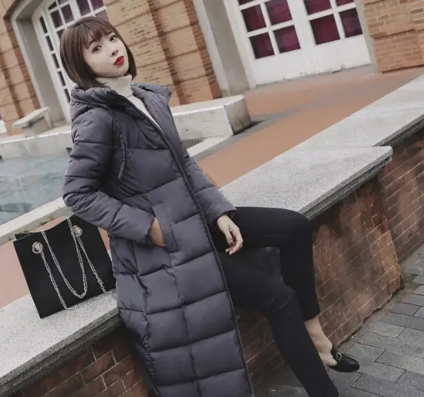 Женские парки, зимняя куртка для женщин, женское теплое плотное стеганое зимнее пальто с капюшоном, женская верхняя одежда, парки, jaqueta feminina G144 - Цвет: Серый