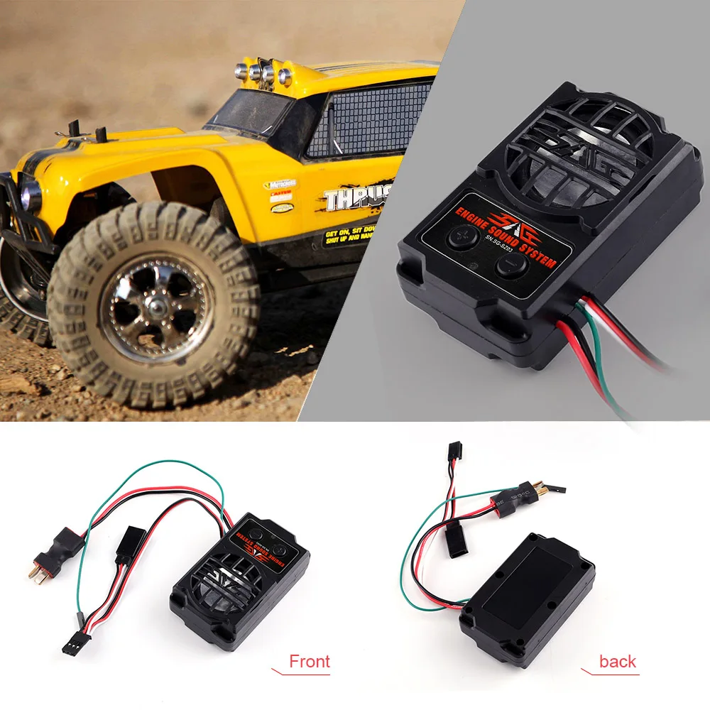 

RC Car 2 in 1 Engine Simulation Sound System Audio Sound w/ Loudspeaker for RC Car Traxxas TRX4 Tamiya XB HB Racing D418
