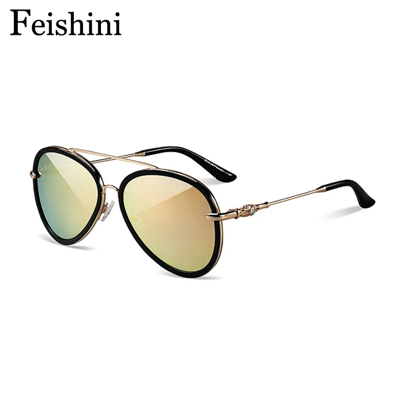 FEISHINI High Quality Market Monopoly Aviador Ladies Sunglasses Women